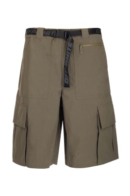 industrial-solid-color-belt-casual-shorts