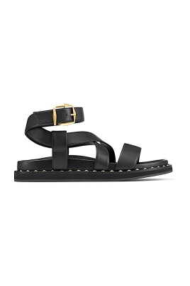 smooth-leather-flat-shoes-latte-gold