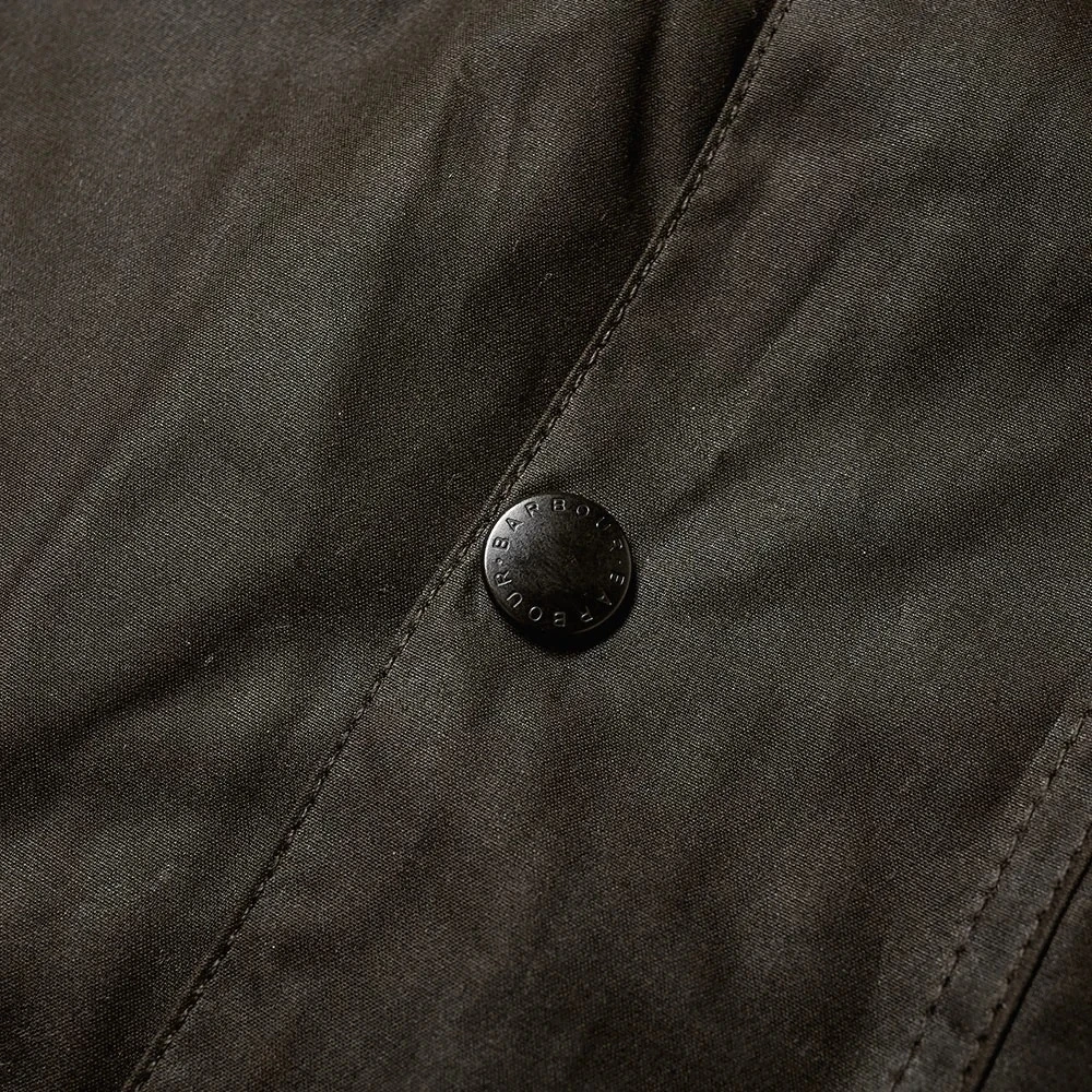 Barbour Waxjas in olijfgroen Green Heren