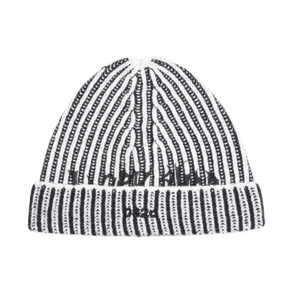 032c Zwarte Beanie Hoed voor Mannen Black Heren