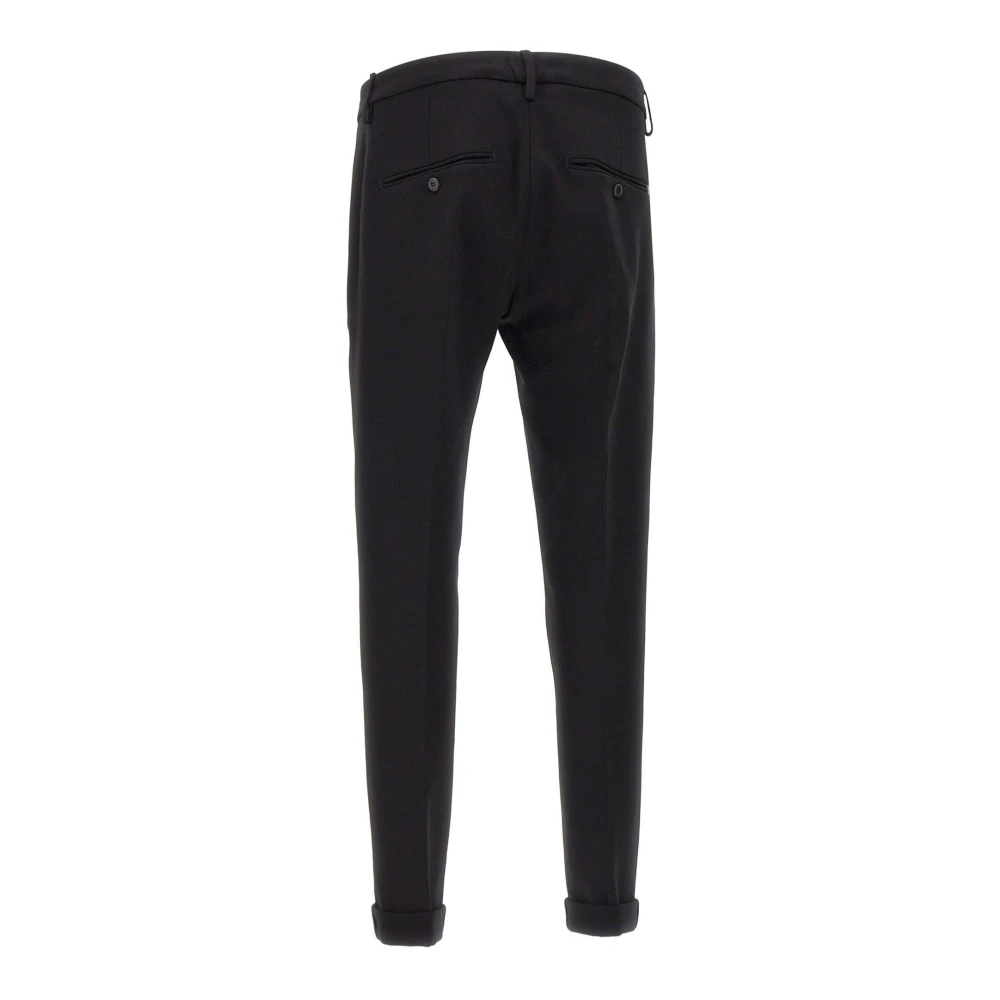 Dondup Zwarte Slim Fit Broek Black Heren