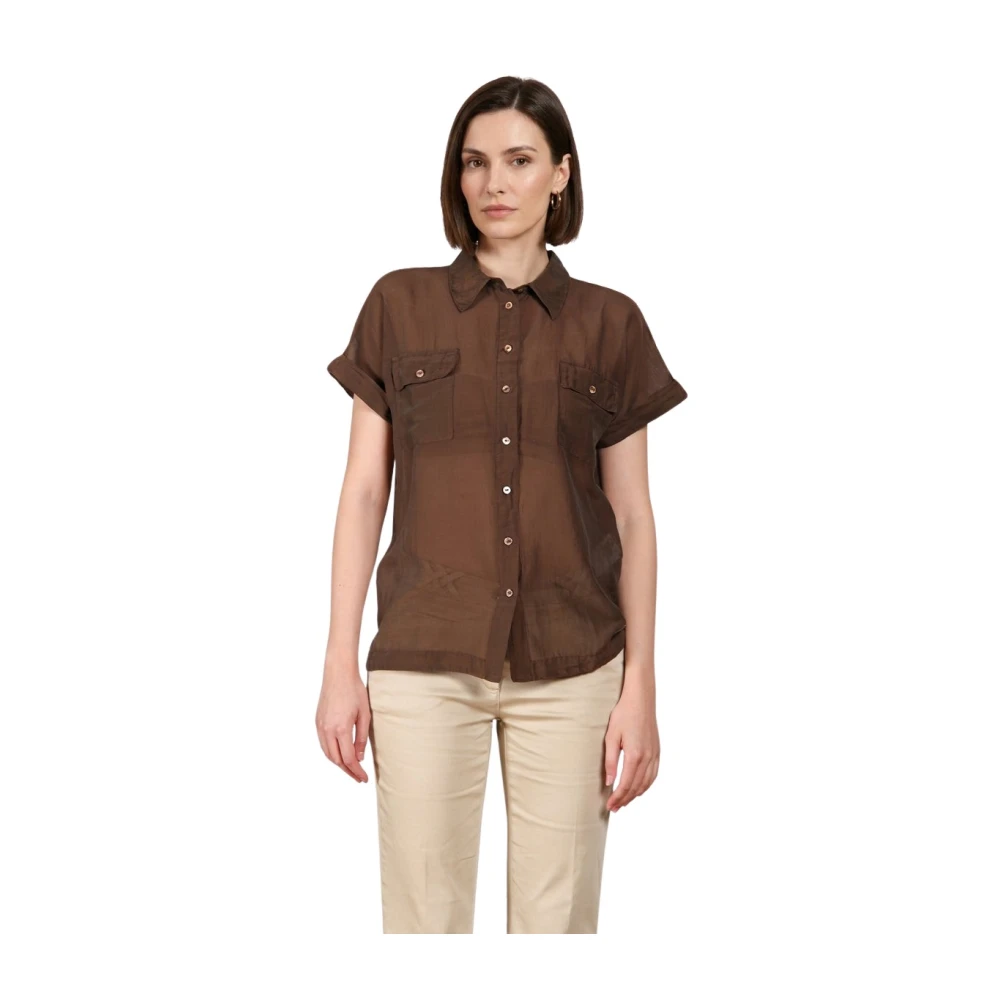 Mason's Mujer Marrón Blusas Y Camisas, Talla: M