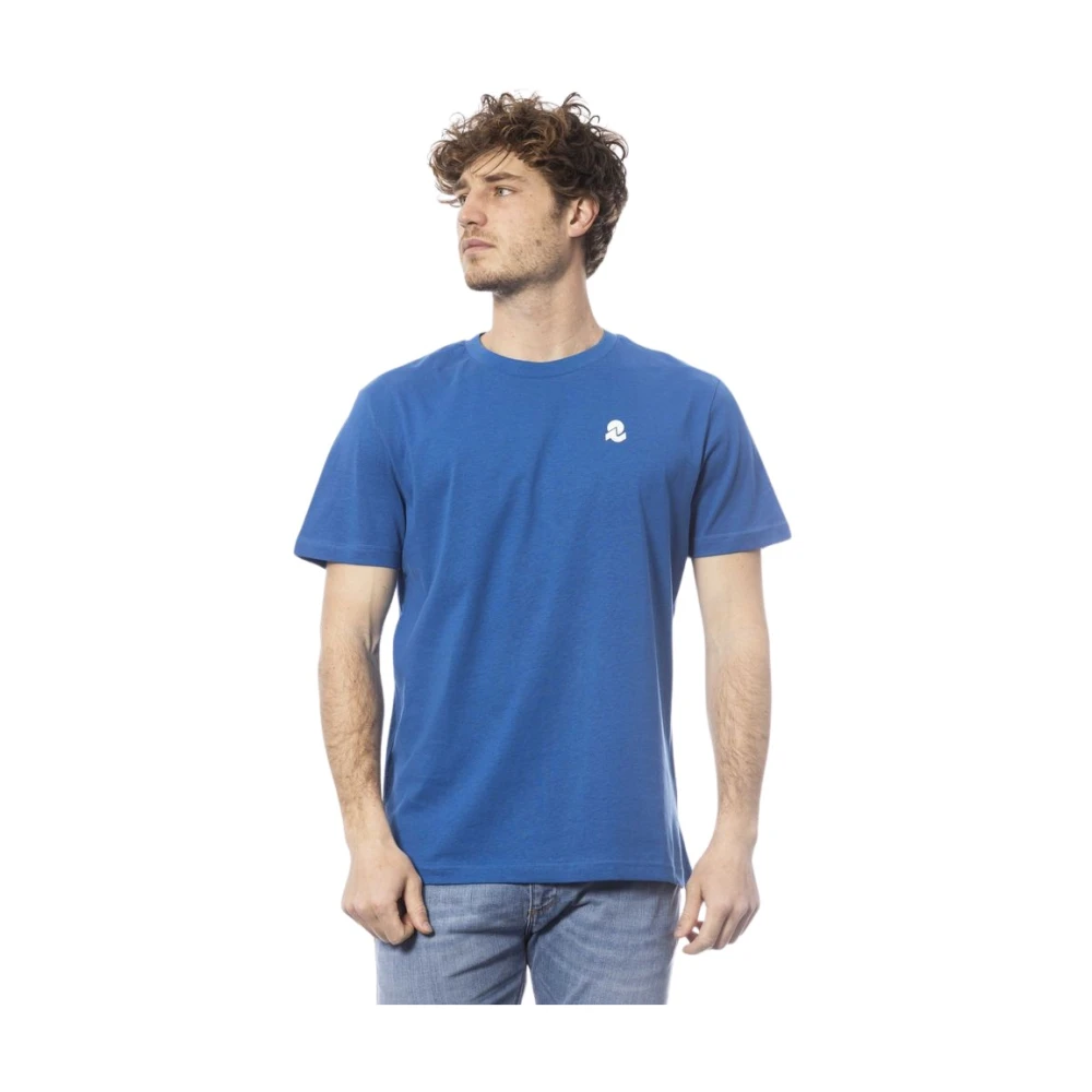 Invicta Logo Print Ronde Hals T-Shirt Blue Heren
