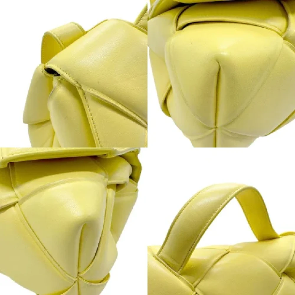 Bottega Veneta Vintage Pre-owned Leather handbags Yellow Dames