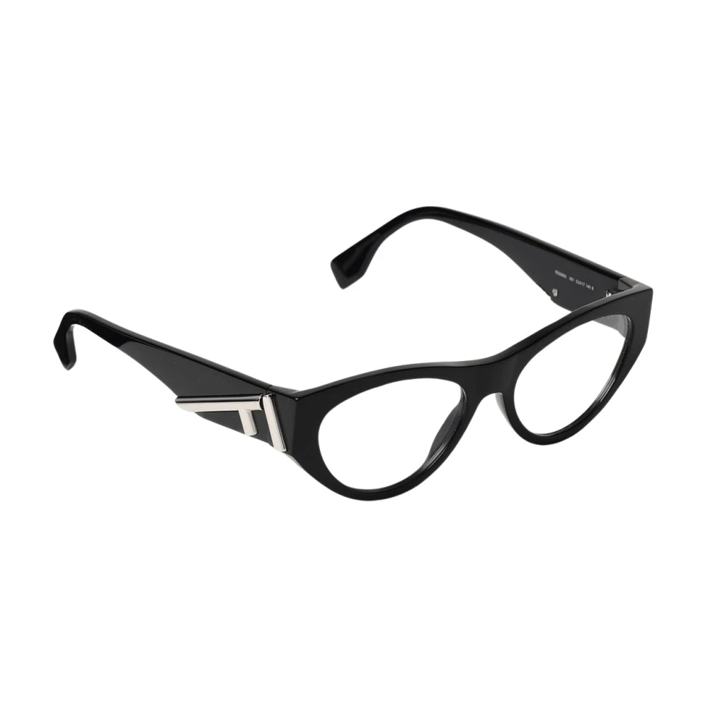 Fendi Women's Black Cateye Optical Glasses For Medium