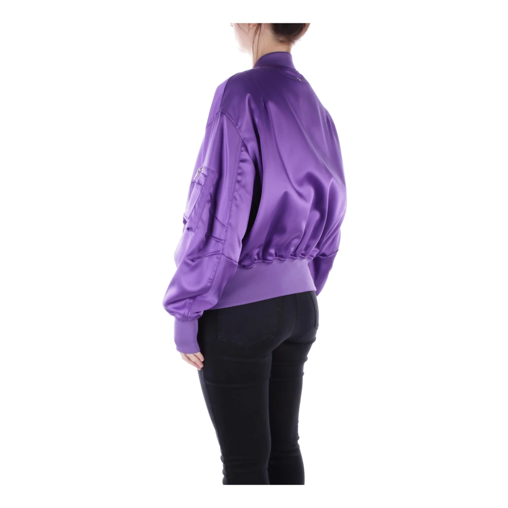 Dondup Bomber Jackets Purple Dames