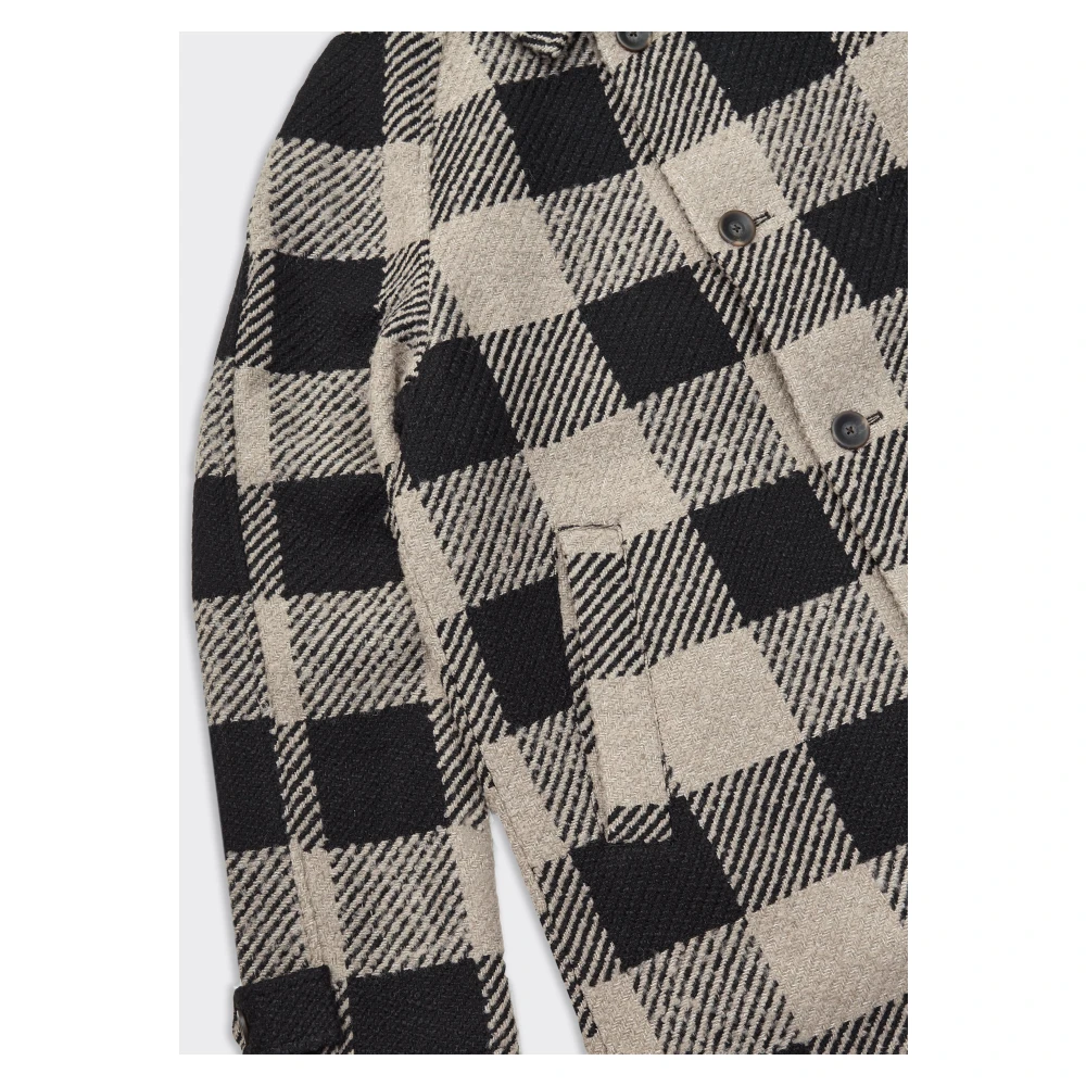 Les Deux Check Beige Nero Jas 3.0 Beige Heren