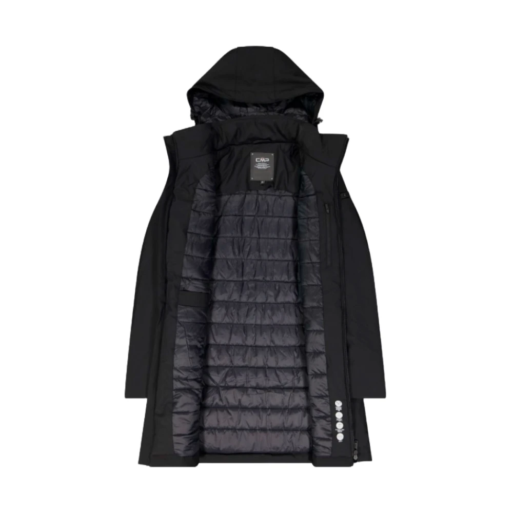 CMP Zwarte Winterjas Waterdicht Warm Black Dames