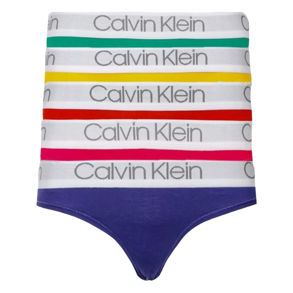 Calvin Klein 5-Pack Bikini Slips Stijlvol en Comfortabel Multicolor Dames