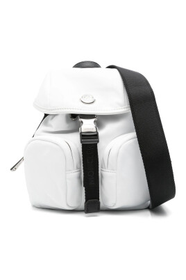sac-blanc-en-nylon-et-cuir-avec-bandouliere-reglable