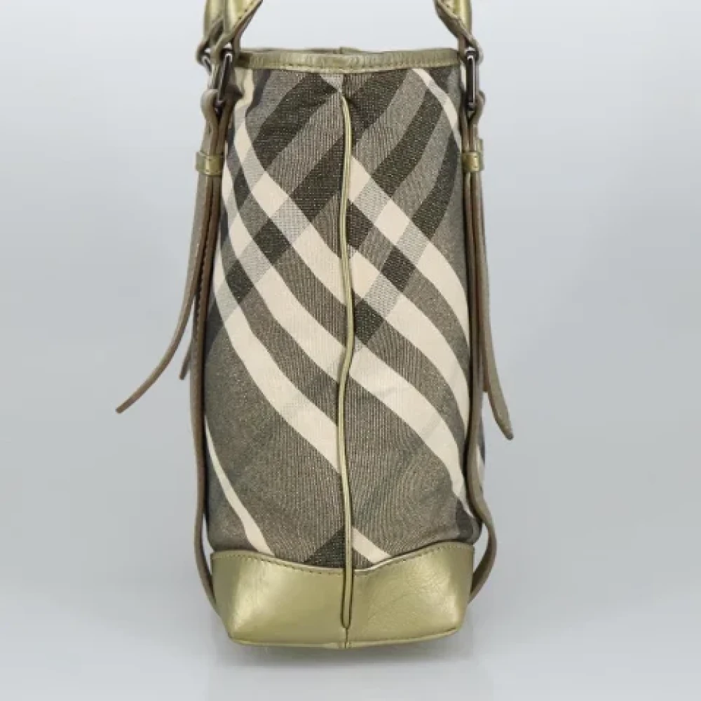 Burberry Vintage Pre-owned Canvas handbags Green Dames