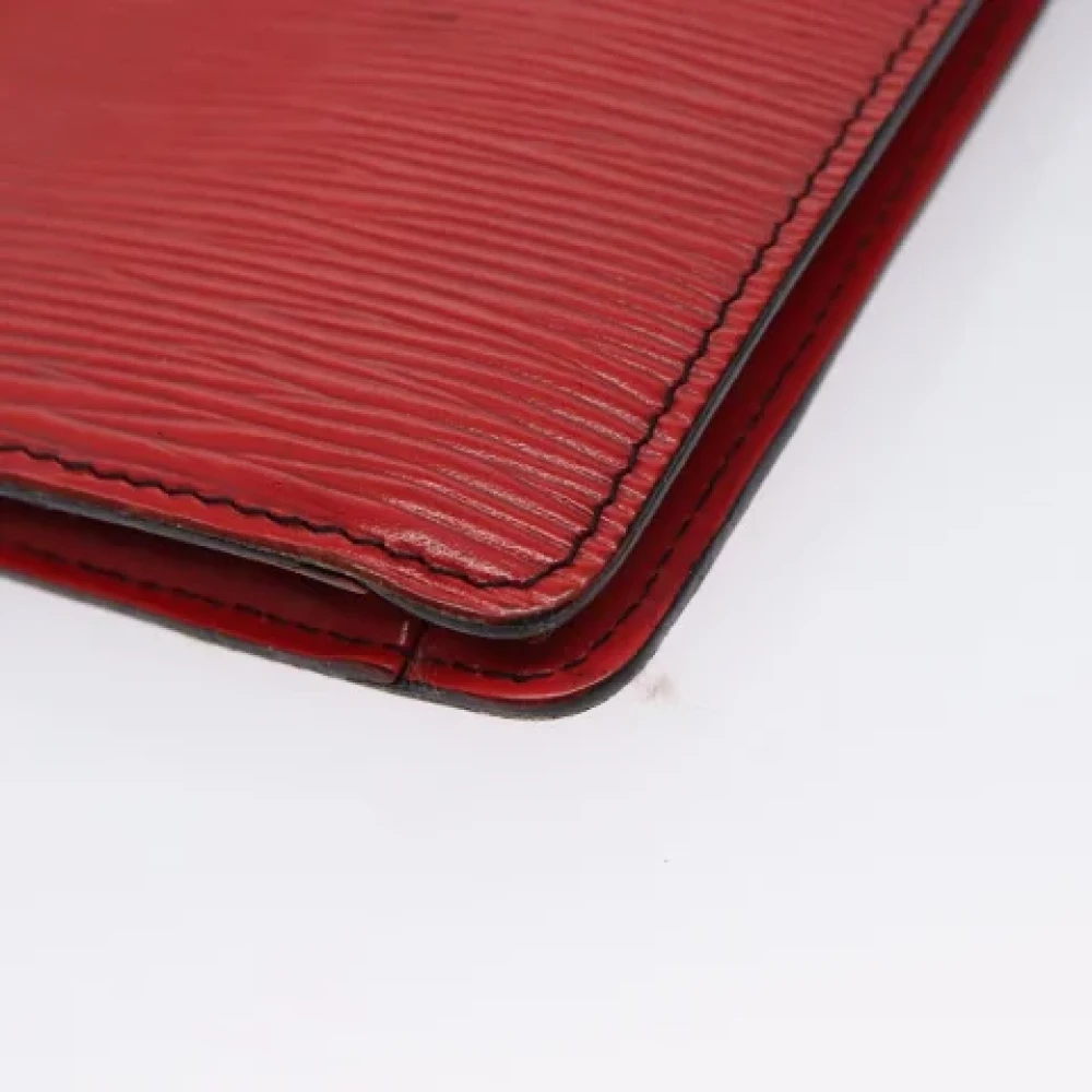 Louis Vuitton Vintage Pre-owned Leather clutches Red Dames