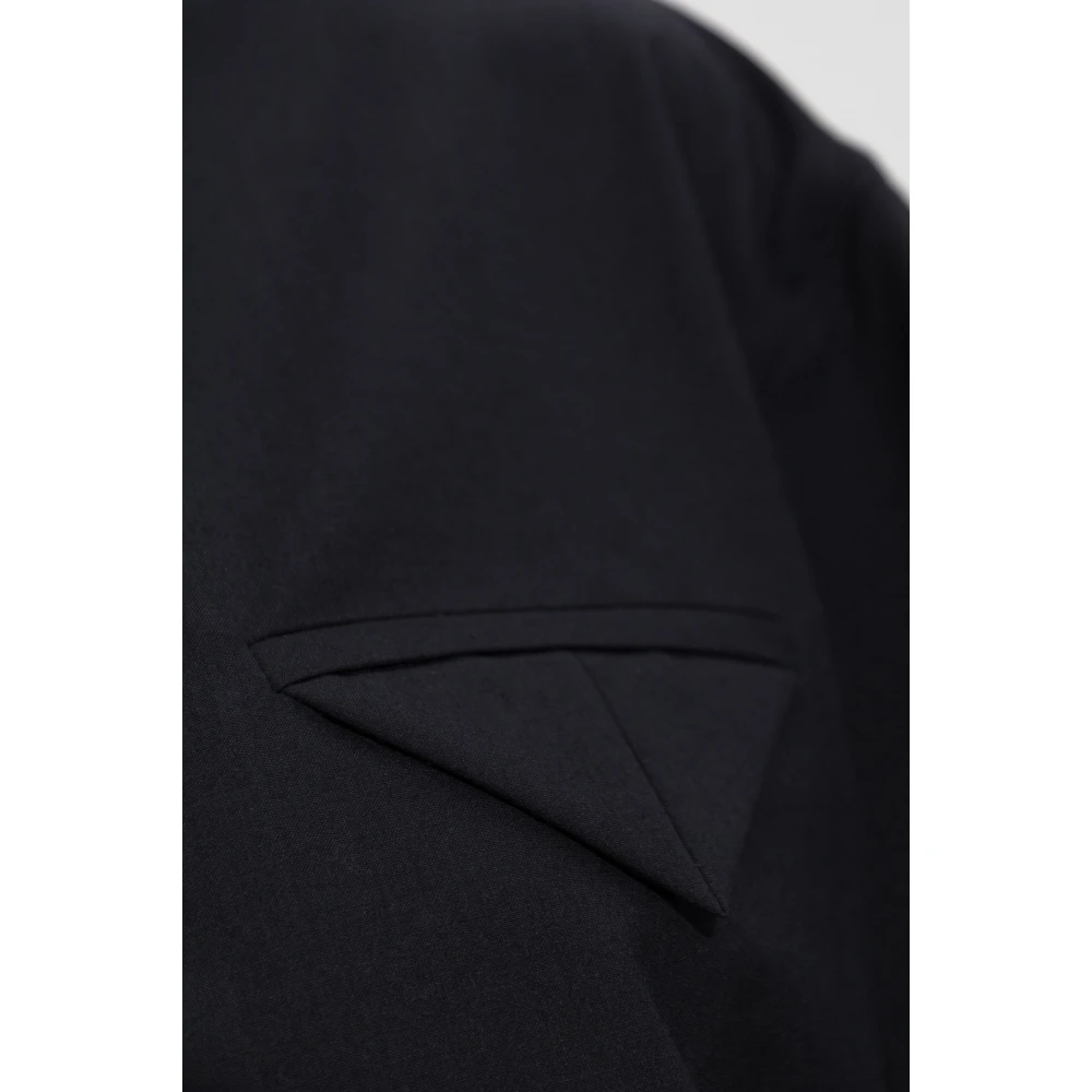 Bottega Veneta Wollen shirt met zak Black Dames