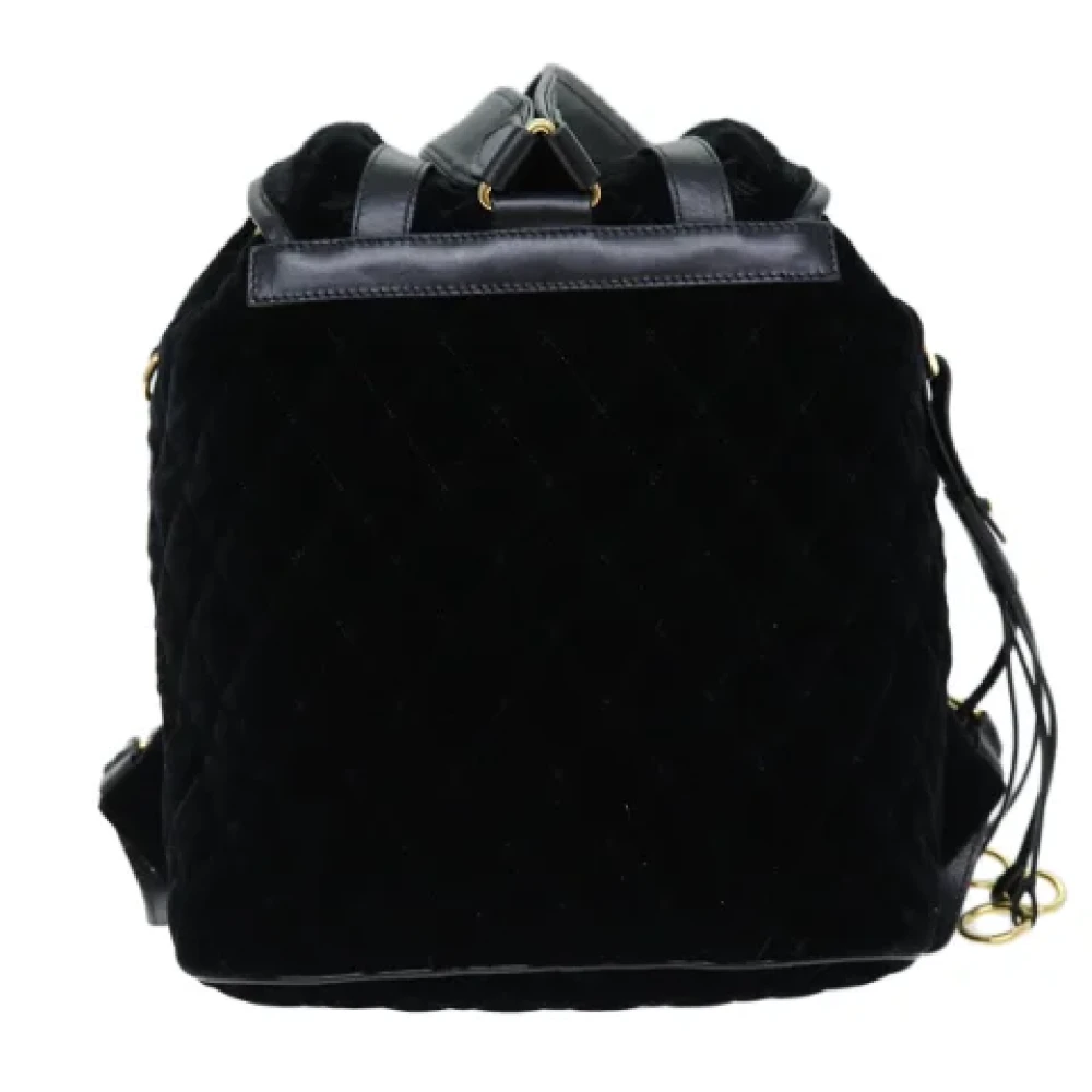 Prada Vintage Pre-owned Fabric backpacks Black Dames