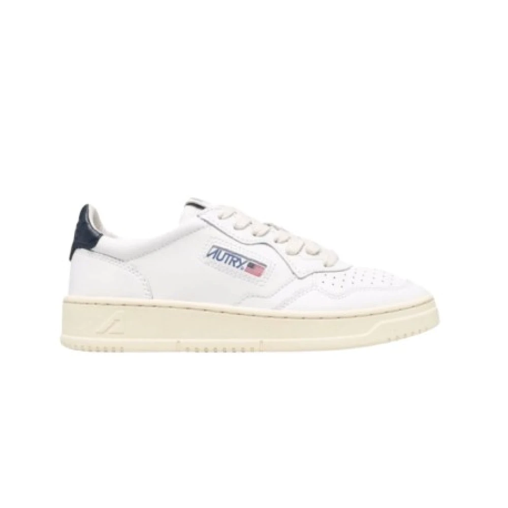 Autry 80-tals Vit Lädersneaker i Casual Stil White, Herr