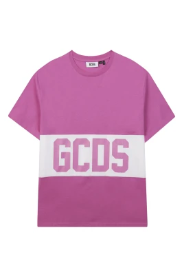 T-shirt med kontrasterande logotypband