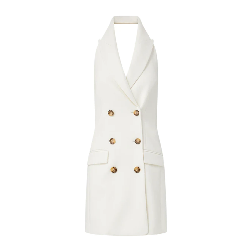 Veronica Beard Moderne Blazer Jurk met Halternek White Dames