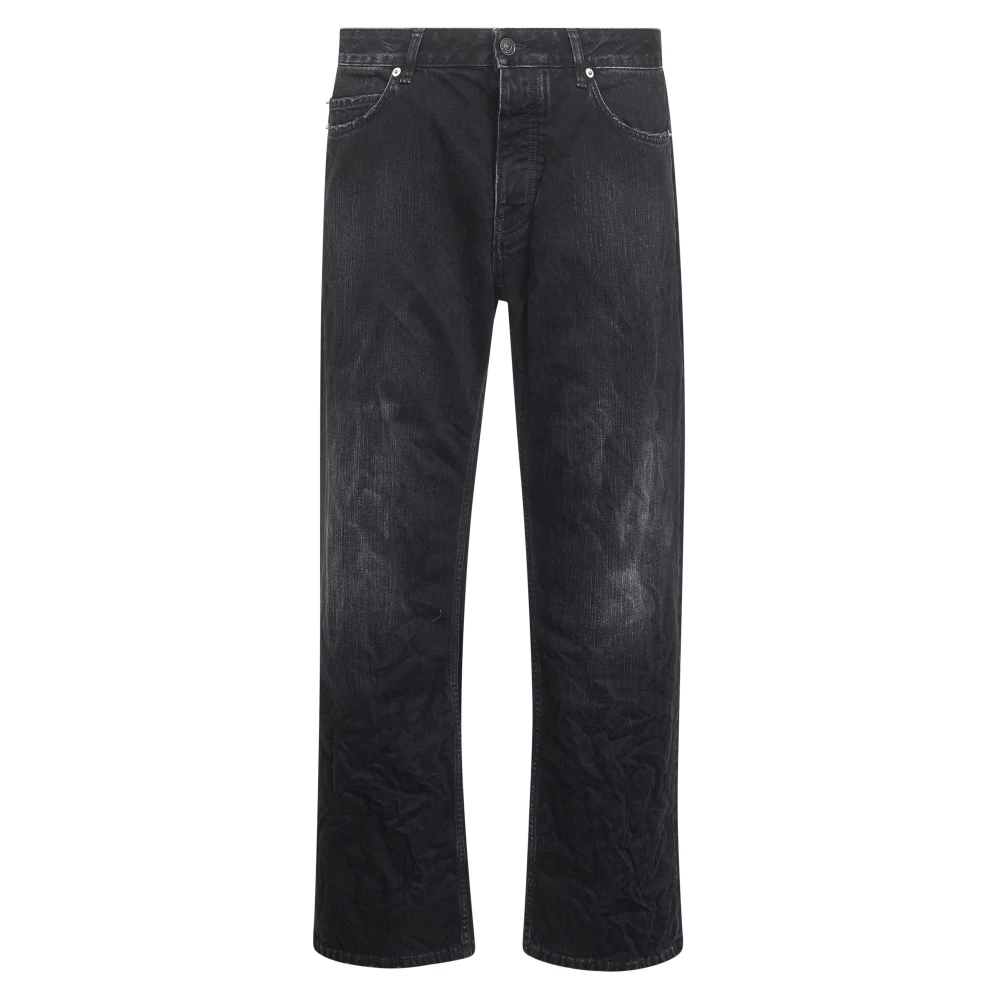 Balenciaga Men's Black Distressed Jeans