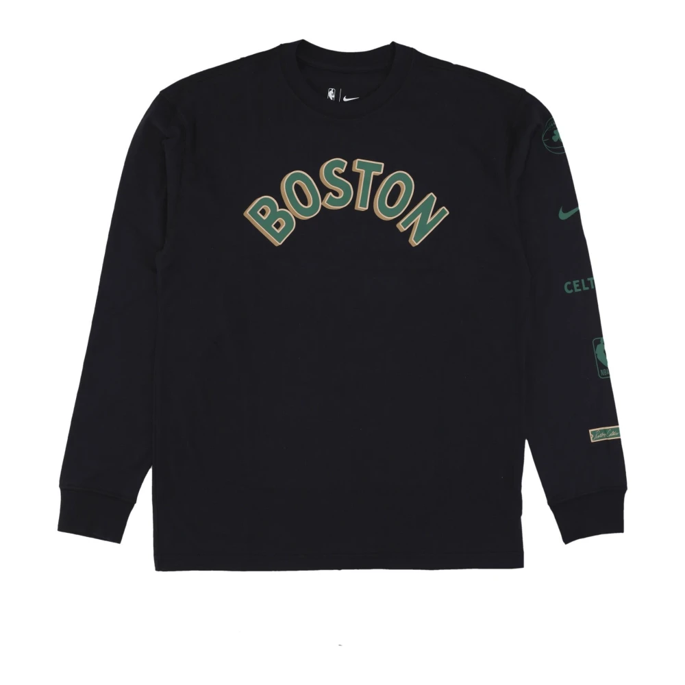 Nike NBA City Edition Longsleeve T-shirt Black Heren