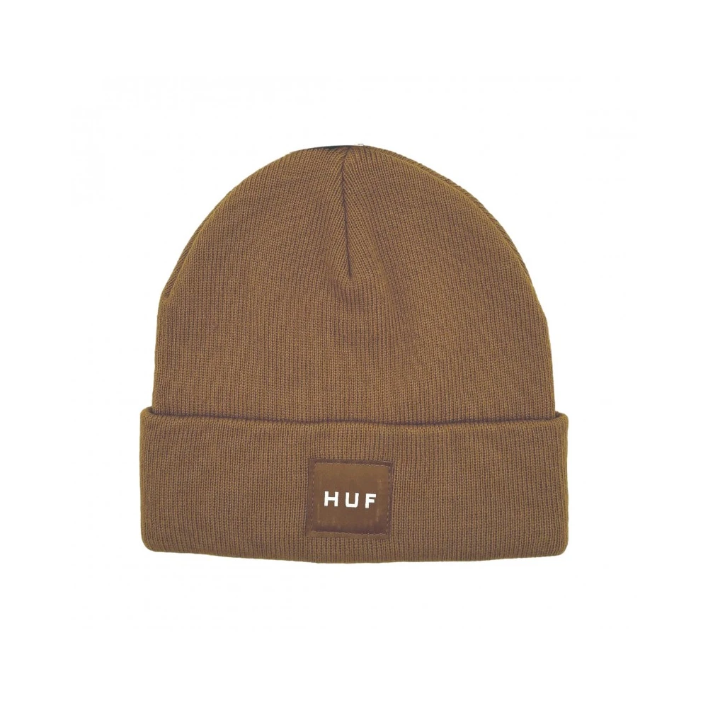 HUF Heren Acryl Beanie Hoed Brown Unisex