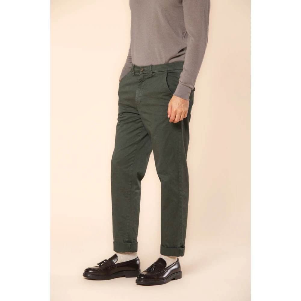 Mason's Groene Chinos 22 Relaxte Pasvorm Broek Green Heren