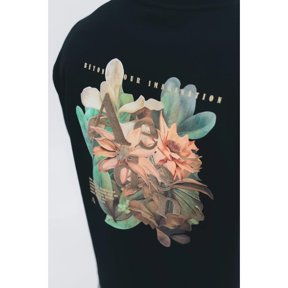 Aeden Zwart T-shirt Black Heren