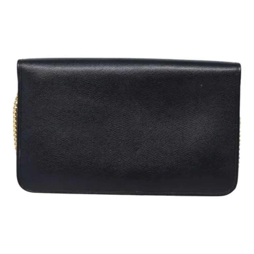 Dior Vintage Pre-owned Leather dior-bags Black Dames