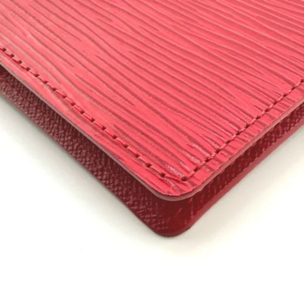 Louis Vuitton Vintage Pre-owned Leather home-office Red Dames
