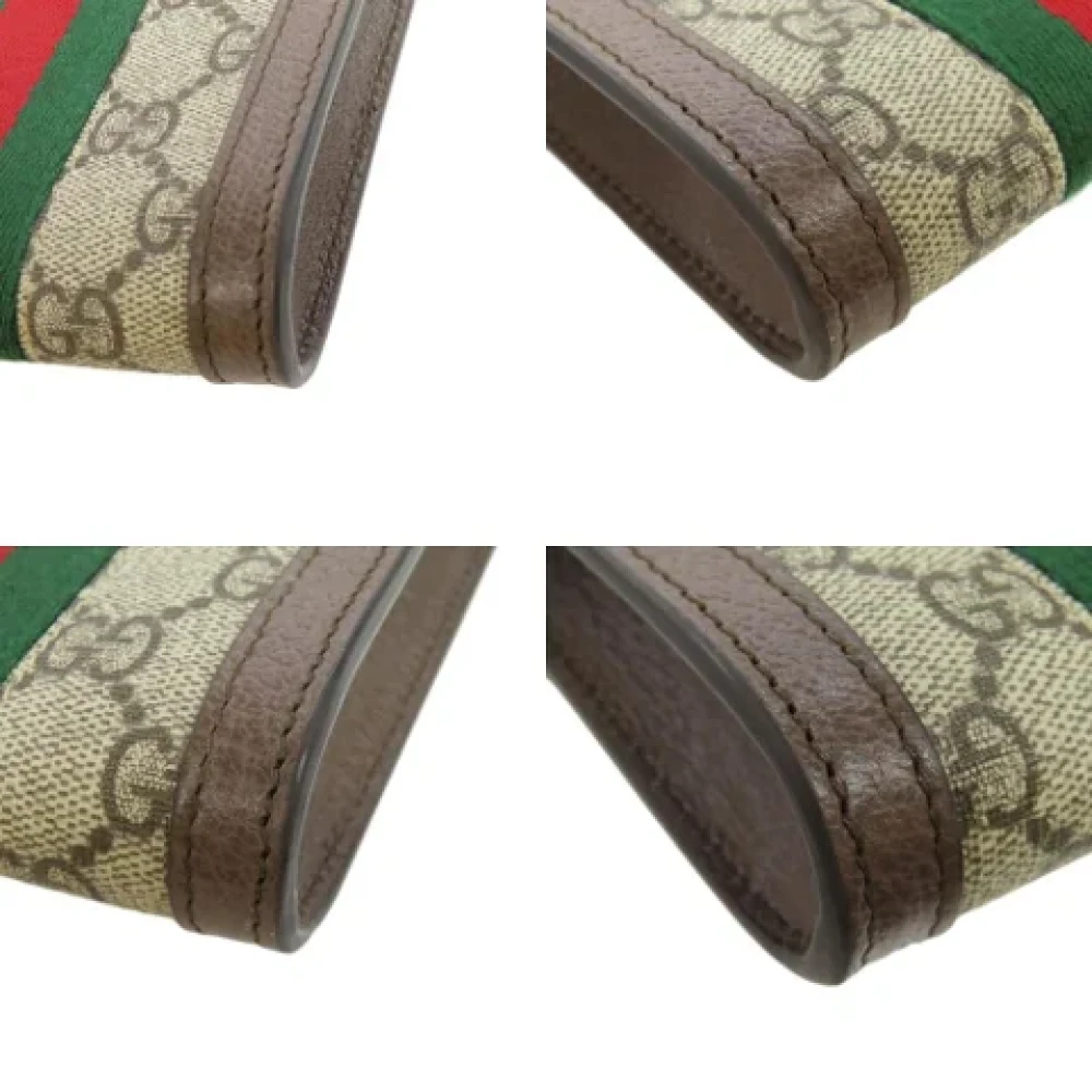 Gucci Vintage Pre-owned Fabric gucci-bags Beige Dames