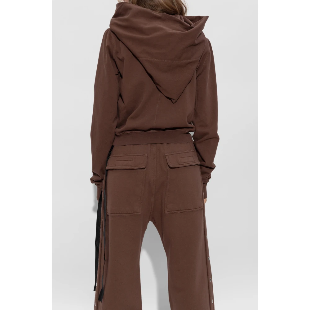 Rick Owens Mountain Sweatshirt Brown Dames