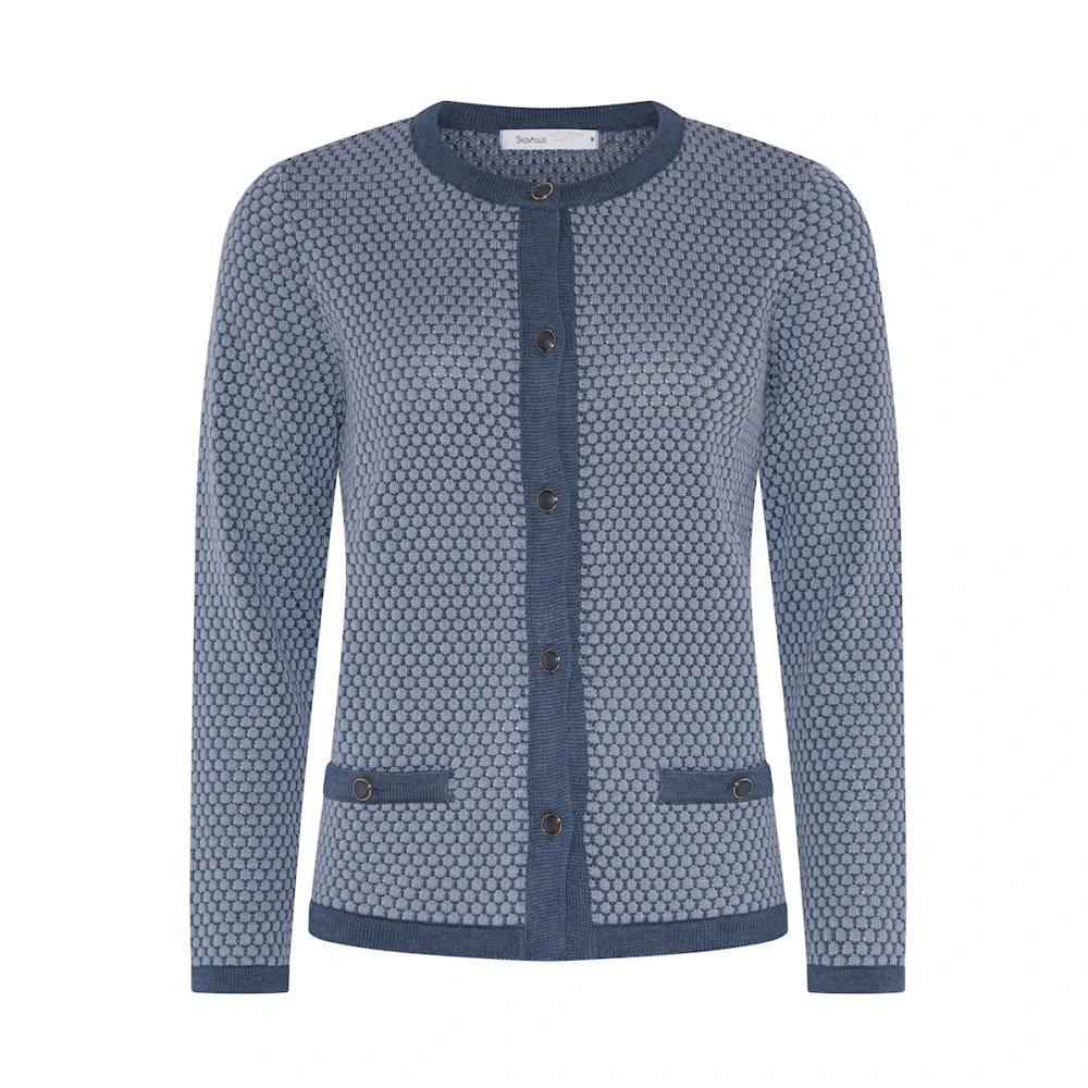 Skovhuus Blauwe Bos Cardigan Blue Dames
