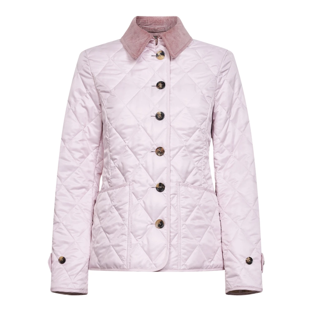 Burberry Women's Pink Quilted Jacket - Light Jackets - Xs - Jackets