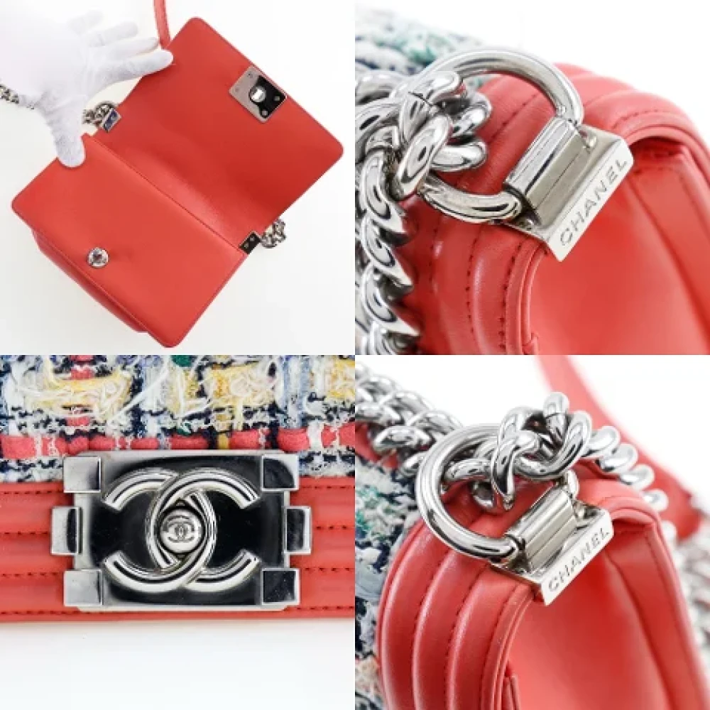Chanel Vintage Pre-owned Canvas chanel-bags Red Dames