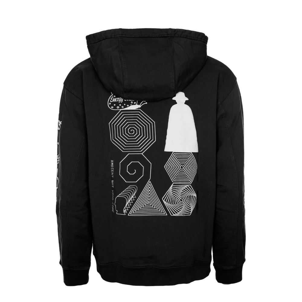 Brain Dead Hoodie met Print Black Heren