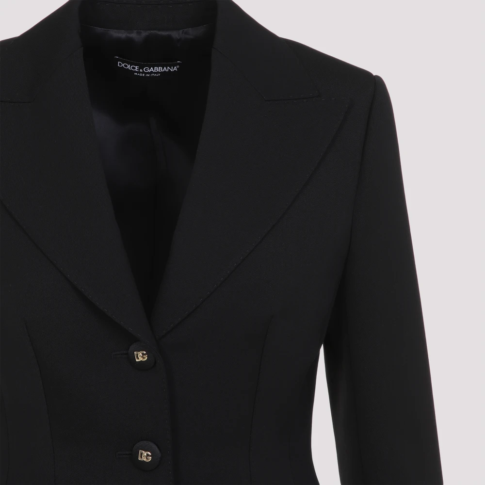 Dolce & Gabbana Stijlvolle Jas voor Mannen Black Dames