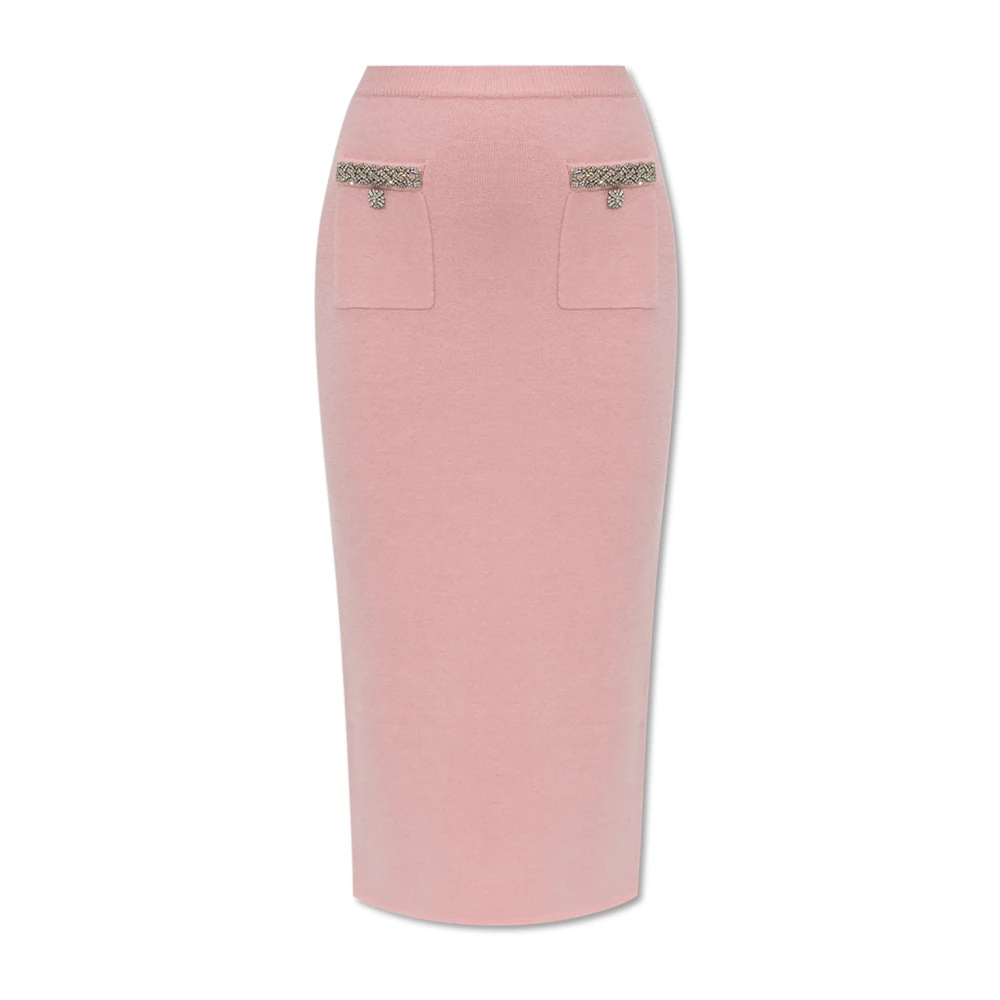 Self Portrait Rok met zakken Pink Dames