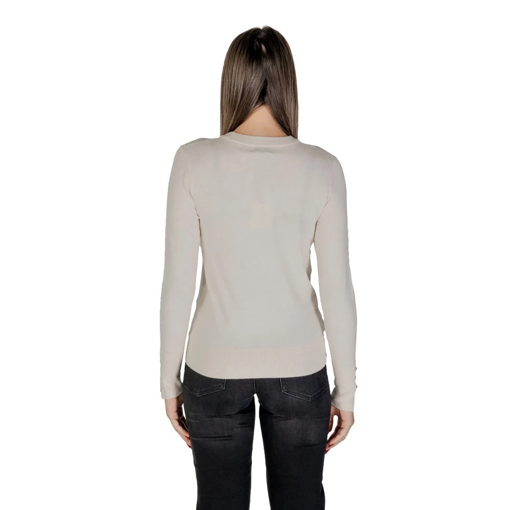 Jacqueline de Yong Crème Viscose Gebreide Kleding & T-Shirt Gray Dames