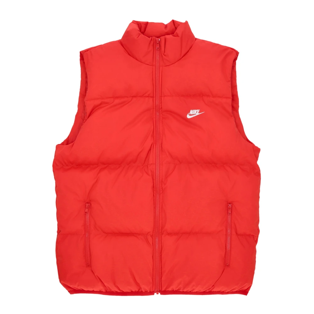 Nike Club Puffer Vest Mouwloos Donsjack Red Heren