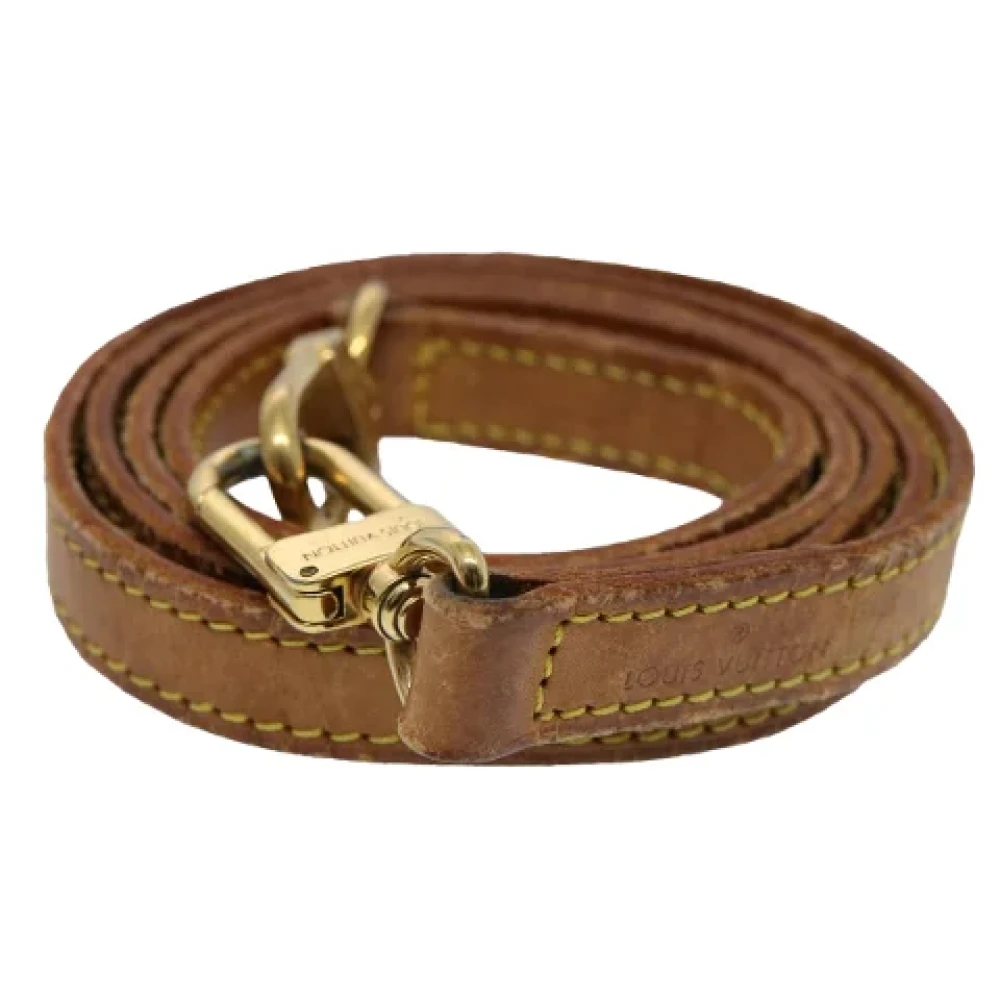 Louis Vuitton Vintage Pre-owned Leather belts Beige Dames