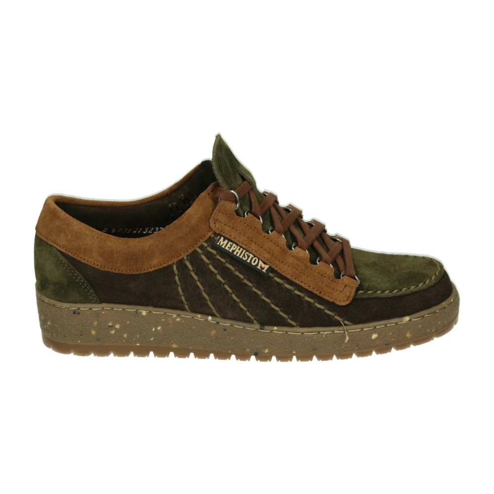 Mephisto Suède Casual Lage Schoenen Heren Schoenen Bruin