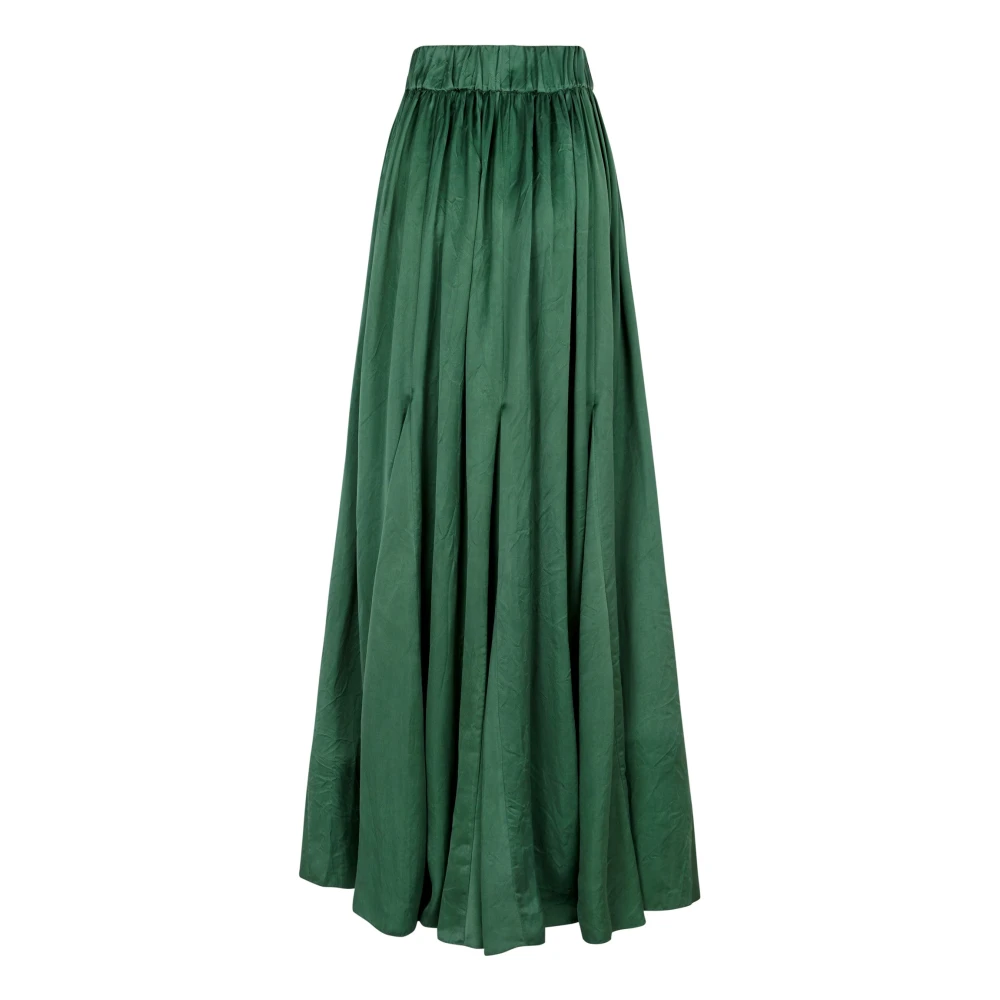 Cortana Oona smaragdgroene cupro rok Green Dames