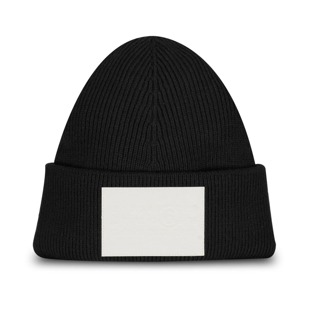 Maison Margiela Wolmix Beanie Hoed Black Dames