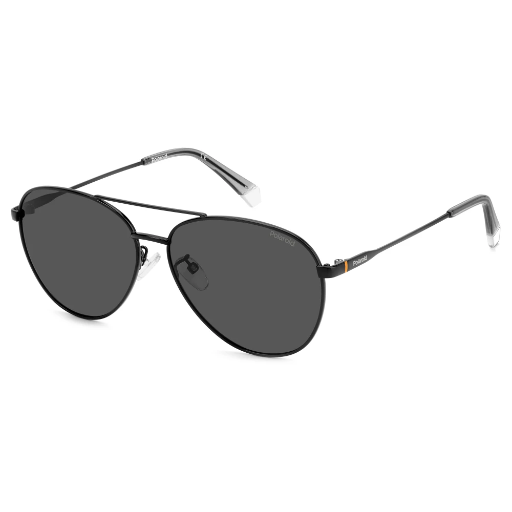 Polaroid Unisex Black Sunglasses, 56 Mm, /Grey Polarized Sunglasses