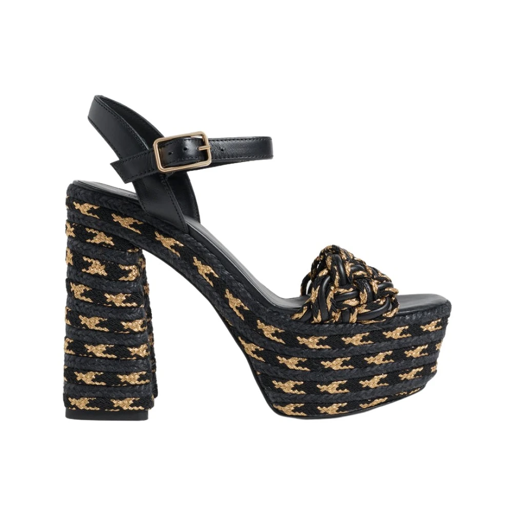 Castañer Women's Black Sandals - High Heel Sandals - 8 Uk - Shoes