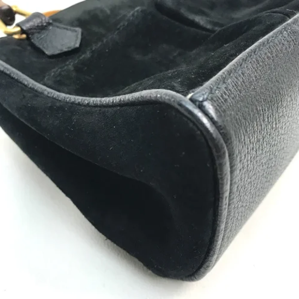 Gucci Vintage Pre-owned Suede gucci-bags Black Dames