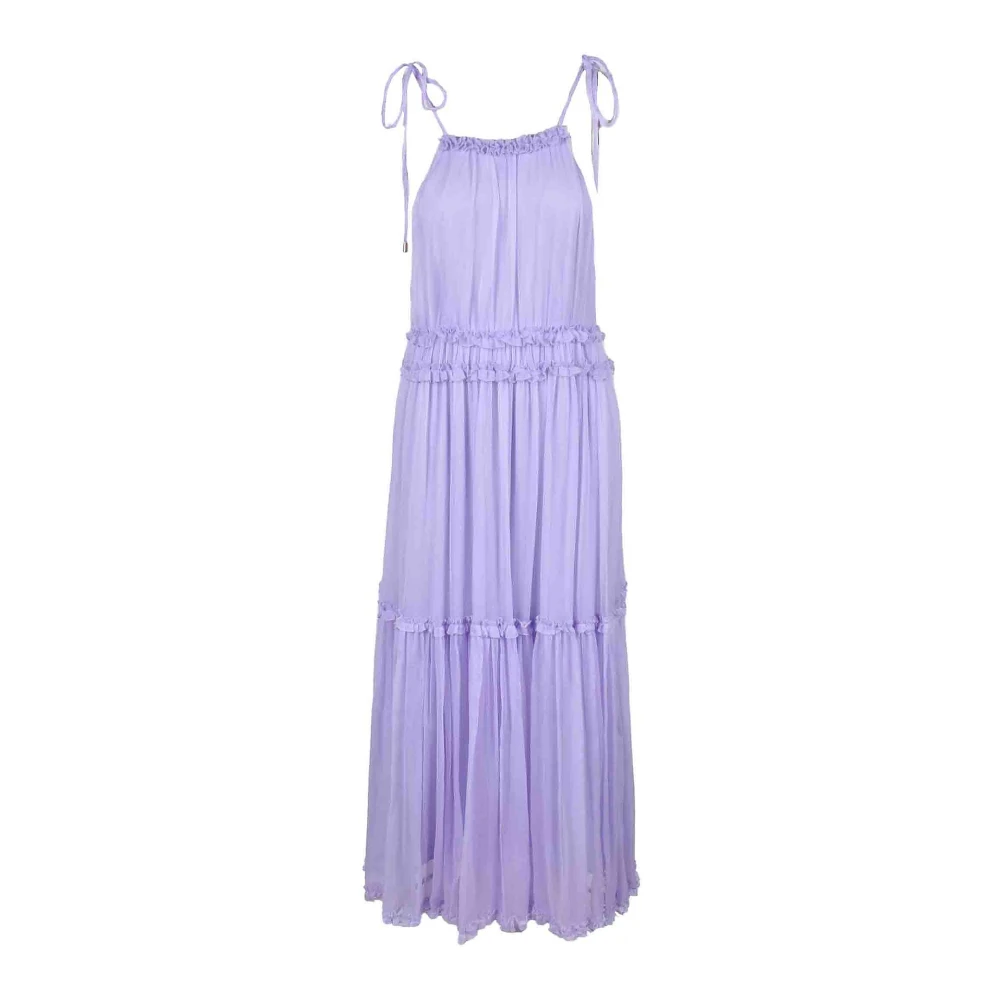 Weili Zheng Prachtige Midi Day Jurk Vrouwen Purple Dames