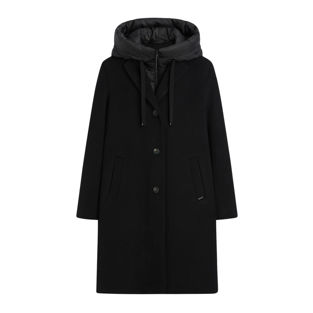 CINQUE Omkeerbare kraagjas voor sportieve elegantie Black Dames