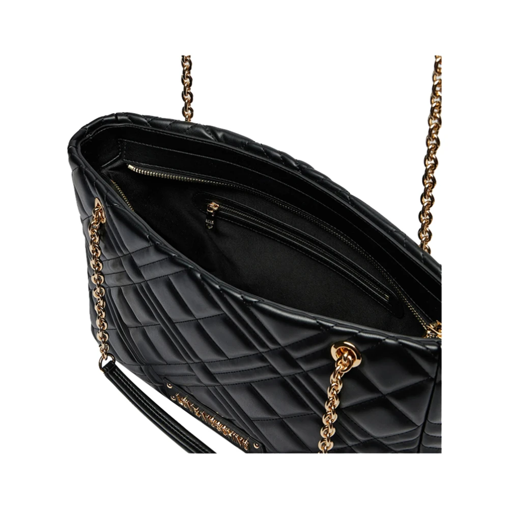 Moschino Zwarte Shopper Tas Black Dames
