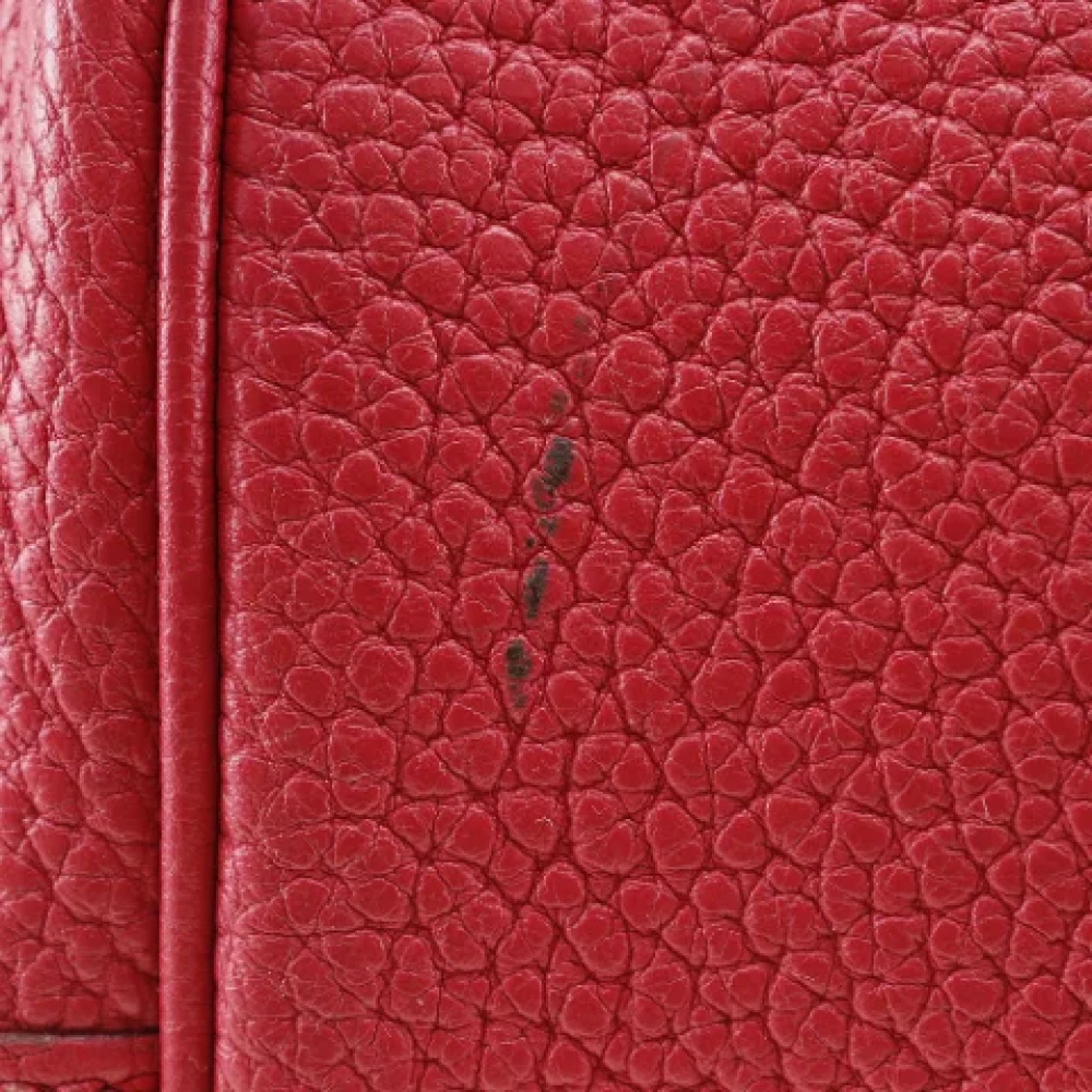 Hermès Vintage Pre-owned Leather handbags Red Dames