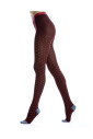 collants-en-coton-bordeaux-a-pois-pour-femmes